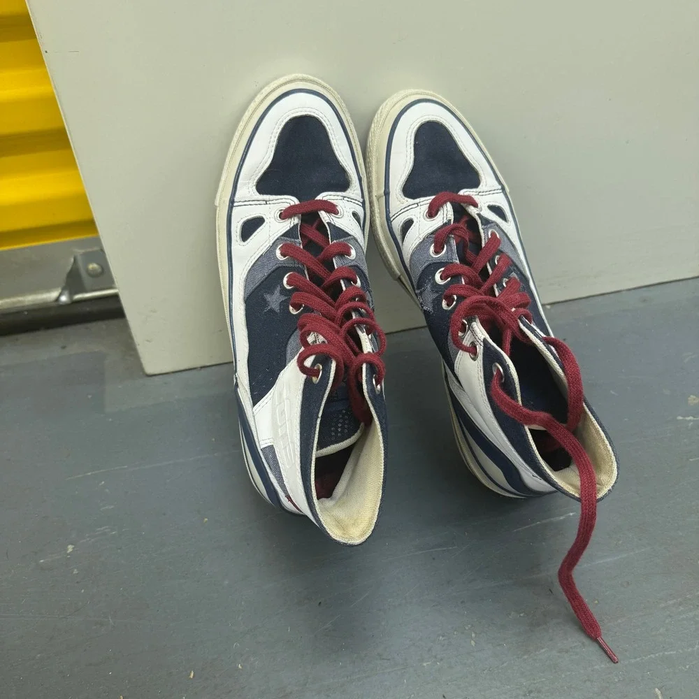 Converse ERX 260 High Top Mens 8.5 Navy White Red Sneakers 168631C - Picture 5 of 8